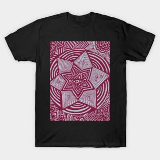 Ruby Red Snowflakes T-Shirt